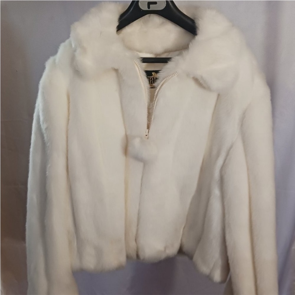 White Faux Fur Coat - NWT
